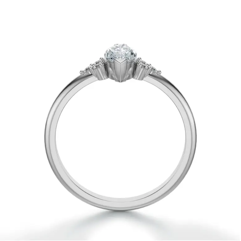 Pierścionek z diamentem markiza białe złoto SBPZ_062